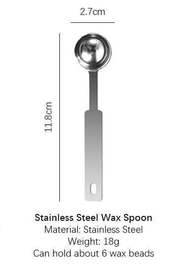 Wax Spoon Stainless Steel Wax Stamp Spoon Silver Wax Seal Stamp Spoon 304 Stainless Steel