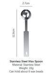 Wax Spoon Stainless Steel Wax Stamp Spoon Silver Wax Seal Stamp Spoon 304 Stainless Steel