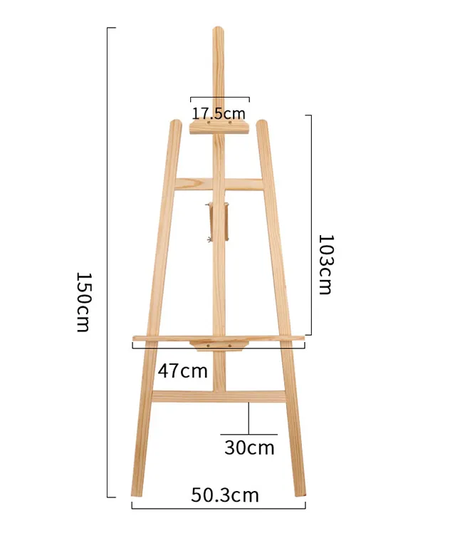 Wooden art triangle easel kids Desk Stand 150cm