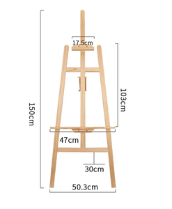 Wooden art triangle easel kids Desk Stand 150cm