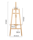 Wooden art triangle easel kids Desk Stand 150cm