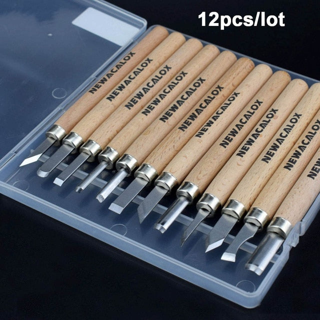 Woodworking Cutter Graver Scalpel 12pcs/set - Nejoom Stationery