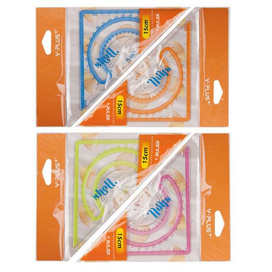 Y-Plus 15cm + Ruler shell - Nejoom Stationery