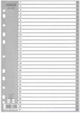 ZS Index Divider 1-31  (A4 Grey) - Nejoom Stationery