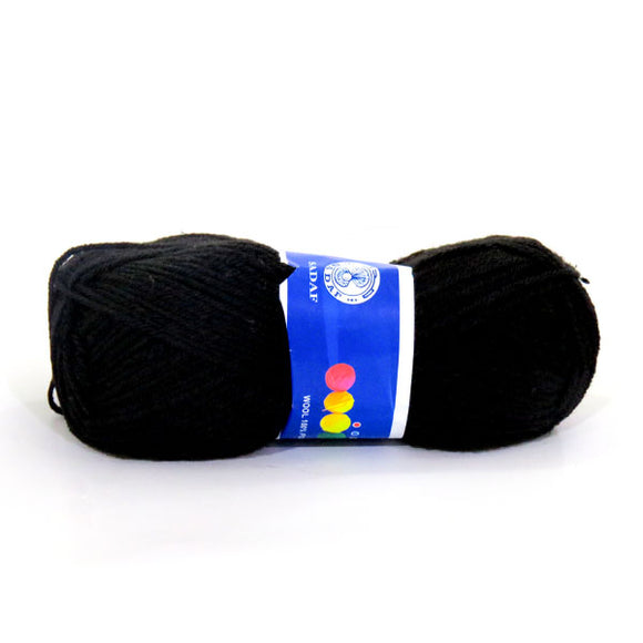 Knitting Yarn Crochet 100g Black