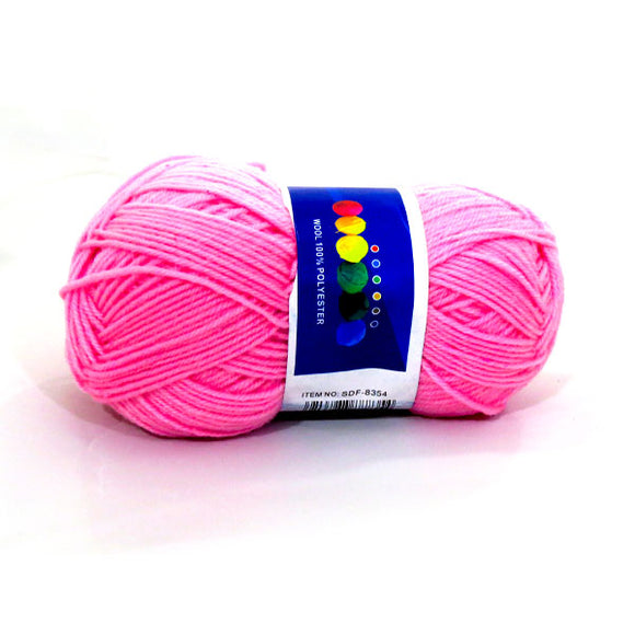 Knitting Yarn Crochet 100g Pink