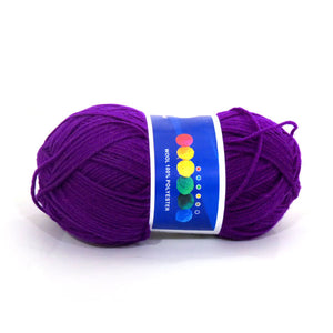 Knitting Yarn Crochet 100g Purple