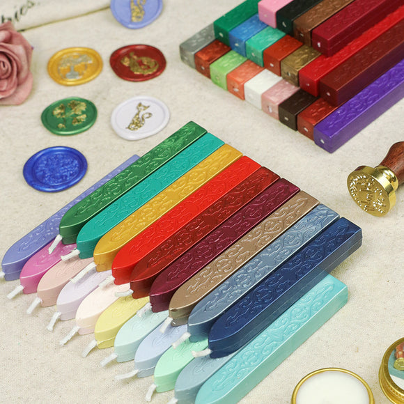 Wax Stick Retro Seal Stamps For Letter Wedding Invitations Vintage Cord Wick Sealing Wax Sticks 