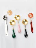 Colorful Sealing Wax Melting Spoon with Wood Handle - Nejoom Stationery