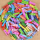 Italo Wooden Clips Mini Colorful Clips 25 mm Multi Colors - Nejoom Stationery