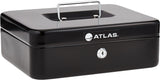Atlas Cash box W250 x L200 x H90mm Black