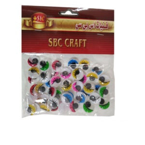 ASSORTED COLOUR GOOGLY EYES WITH SELF-ADHESIVE