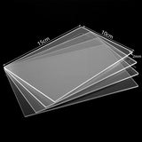 Transparent Acrylic Sheets Glass for Painting, Frame 4 x 6 Inch 0.08 inch thick 10pcs