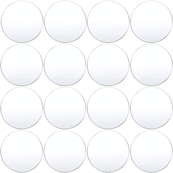 Transparent Acrylic Sheets Clear 0.08 Inch Thick Circle 16 pieces 6inch