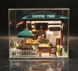 Birthday Gift 3D Wooden Doll House Miniature Toy - Coffee Store - Nejoom Stationery