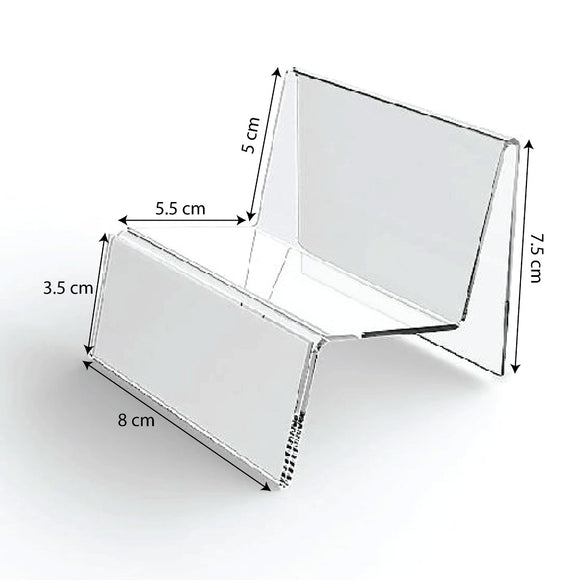 Acrylic Tabletop Display Stand 7.5cm x 5cm x 8cm