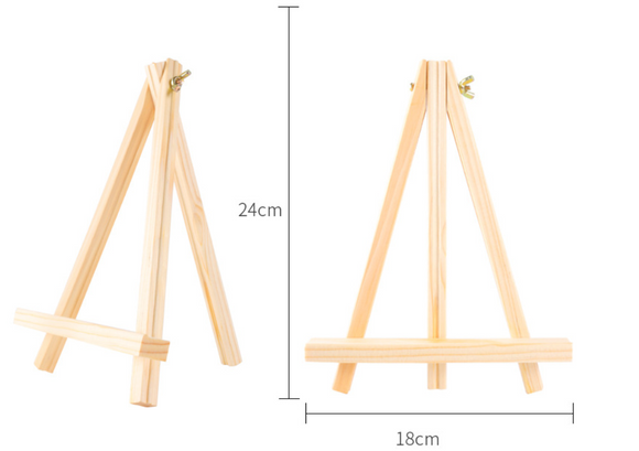 Mini wooden art triangle easel kids Desk Stand 18*24cm