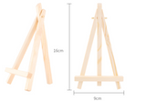 Mini wooden art triangle easel kids Desk Stand 9*16cm 