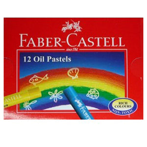 Faber Castell Oil Pastels 12 Color - Nejoom Stationery