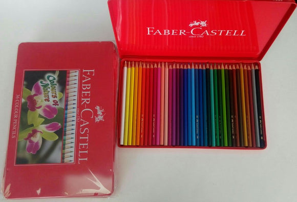 Faber-Castell 36 pc color pencil metal case - Nejoom Stationery