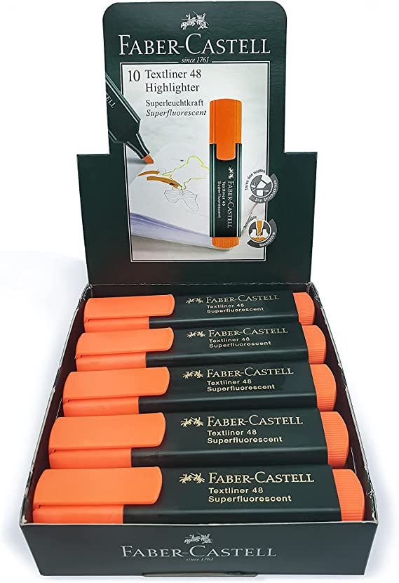 Faber Castell Highlighter Texliner Super Fluorescent orange