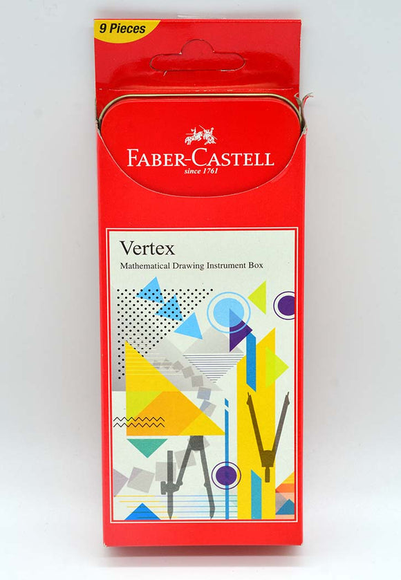 Faber-Castell Vertex Mathematical Geometry Compass instrument Drawing Box - Nejoom Stationery