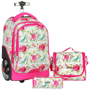 Everyday 3pcs Trolley School Bag Set 18" (Big Wheel)