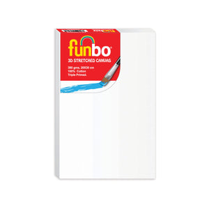 Funbo Stretched 3D canvas 380 gms 20X30 cm 2pcs