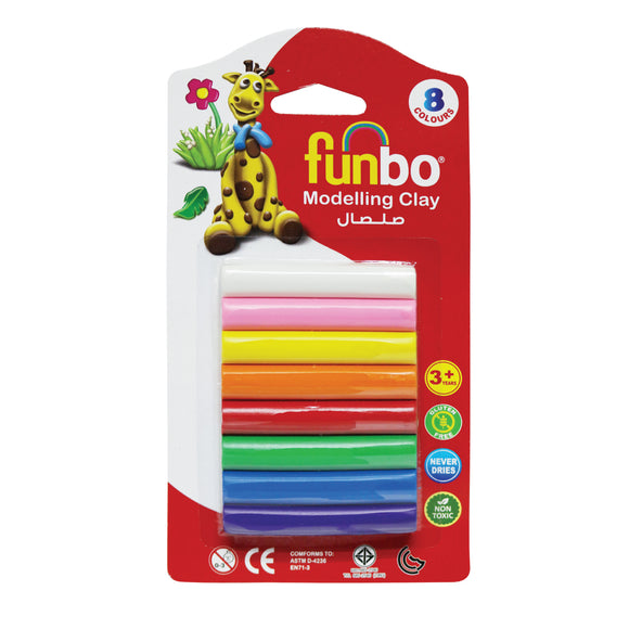 Funbo Modeling Clay 100g 8 Colours