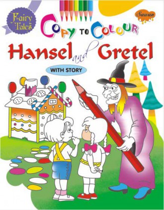 Fairy tales Copy to Colour Hansel and Gretel