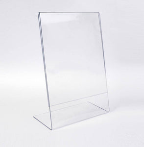 0L Shaped Stand A4 Acrylic Home Office Store Restaurant Ad Frame(210X297mm)