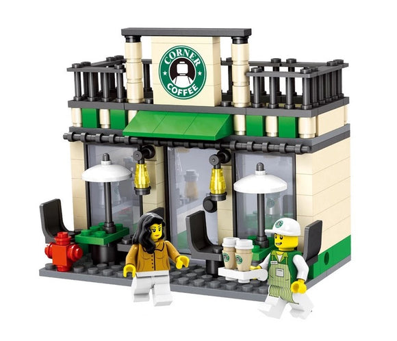 Educational Mini Bricks Lego Set- Coffee Shop - Nejoom Stationery