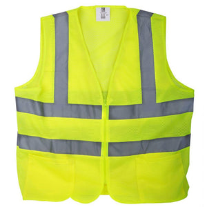 ellow Mesh High Visibility Reflective Safety Vest 