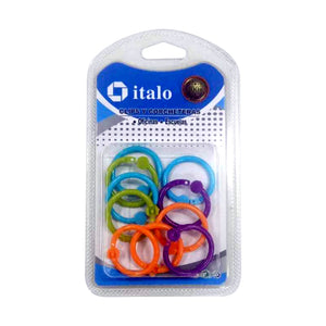 Italo Plastic Locking Ring Small 10 PCs - Nejoom Stationery