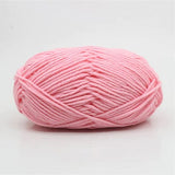 Knitting Yarn Crochet 50g Pink Milk Cotton - Nejoom Stationery