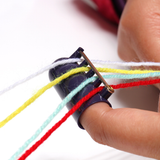 Knitting Thimble Yarn Guide Finger Holder Plastic Knitting Tool