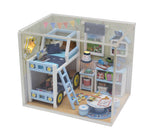 Birthday Gift 3D Wooden Doll House Miniature Toy - Charles Room - Nejoom Stationery
