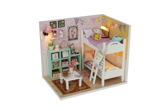 Birthday Gift 3D Wooden Doll House Miniature Toy - Cheryls Room - Nejoom Stationery