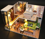 3D Wooden Doll House Miniature Toy - Romantic Nordic