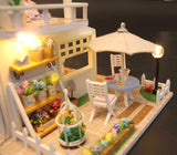 Birthday Gift 3D Wooden Doll House Miniature Toy - Pink Loft - Nejoom Stationery