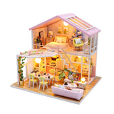 3D Wooden Doll House Miniature Toy-Sweet Time Home