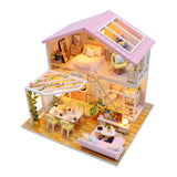 3D Wooden Doll House Miniature Toy-Sweet Time Home
