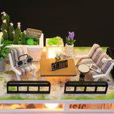Birthday Gift 3D Wooden Doll House Miniature Toy - Hourly Light Studio - Nejoom Stationery