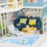 Birthday Gift 3D Wooden Doll House Miniature Toy - FirstMeet Holiday Home - Nejoom Stationery