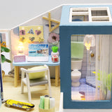 Birthday Gift 3D Wooden Doll House Miniature Toy - FirstMeet Holiday Home - Nejoom Stationery