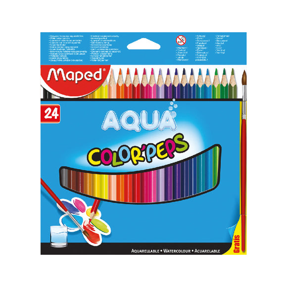 Maped Color Peps Aqua Pencils 24 Col set