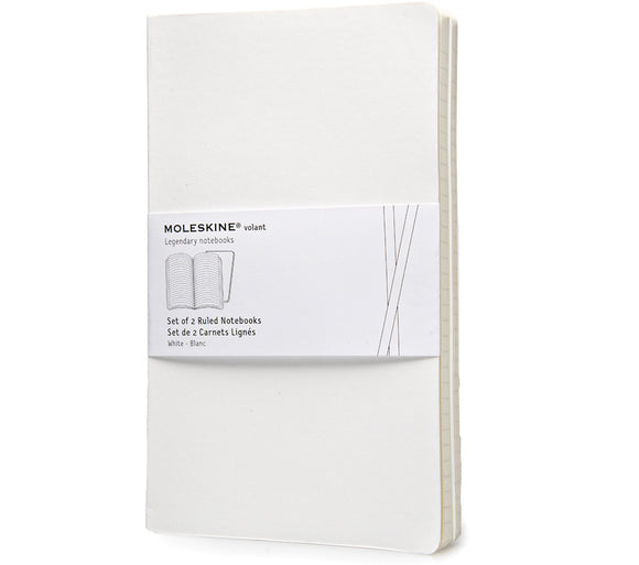 Moleskine Volant Notebooks Large Ruled White