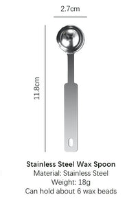 Wax Spoon Stainless Steel Wax Stamp Spoon Silver Wax Seal Stamp Spoon 304 Stainless Steel