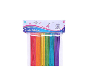  Colored Wooden Lolly Sticks Wood 