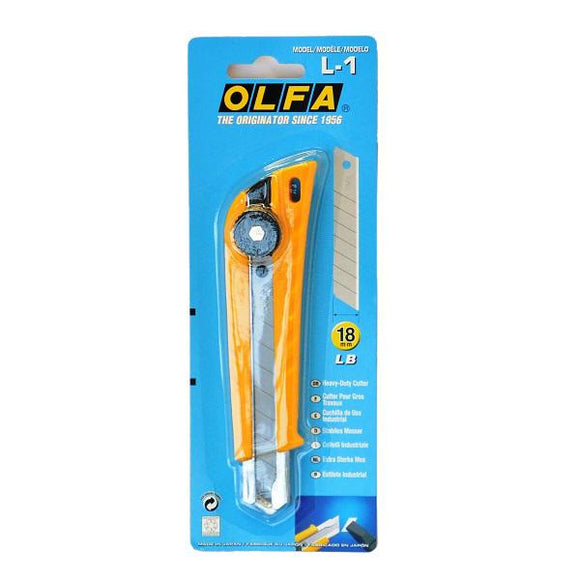 Olfa L-1 Plastic Cutter Yellow - Nejoom Stationery